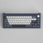 Stunning Grating PBT Keycaps Set, highlighting its unique 5-sided dye-sub grating design. Modern geometric patterns create an artistic optical deisgn.