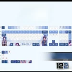 Playful Hiyamayama Rei PBT keycap set gallery, showcasing vibrant anime art from different angles, perfect for dynamic backlit keyboards.