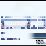 Vibrant Hiyamayama Rei anime PBT keycap set charm, showcasing its iconic backlit design and translucent details from various angles.