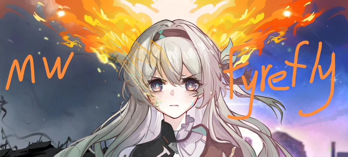 Exclusive Honkai Star Rail Firefly desk mat, exquisitely handcrafted to capture her delicate, radiant essence for your keyboard.