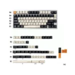 Premium Interstellar PBT dye-sub keycaps evoking a cosmic deep space odyssey, showcasing durable craftsmanship and unique design.