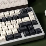 Immersive Interstellar PBT dye-sub keycaps set, featuring cosmic deep space artistry from multiple premium angles for a grand narrative feel.