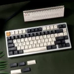 Premium Interstellar keycaps set crafted from durable PBT, displaying immersive cosmic deep space dye-sub legends.