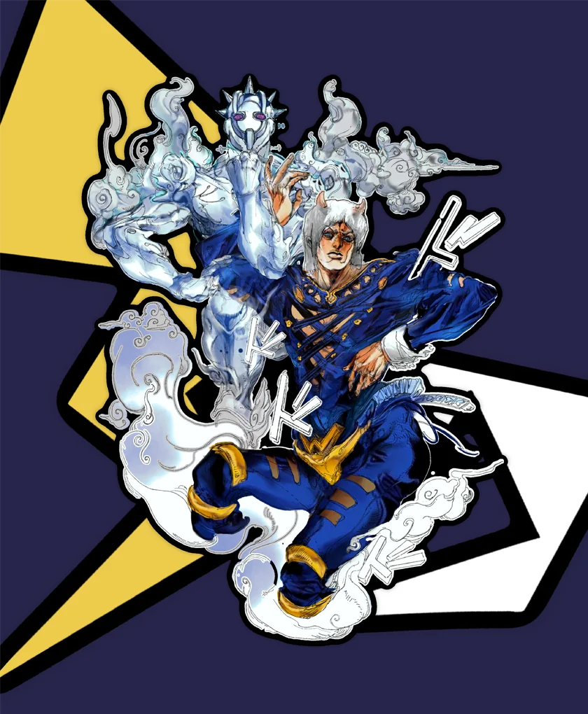 Exclusive Jojo's Bizarre Adventure original art mouse pad gallery, showcasing vibrant character designs and dynamic anime aesthetic from multiple artistic touch.