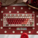 Enchanting UR82 Rouge Custom Mechanical Keyboard Kit with immersive deep forest keycaps and Hifi Gasket typing, embodying a premium artistic design.