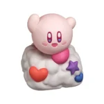 A captivating handcrafted 3D resin Kirby artisan keycap for the ESC key, viewed from various angles, showcasing its vibrant, meticulously sculpted character.