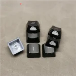 Lightning Cloud Movement Control Keycaps. See the unique playful character design and translucent ABS material, perfect for glowing RGB design.