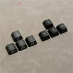 Four vibrant Lightning Cloud Movement Control Keycaps in translucent ABS, showcasing the unique energetic design for an electrifying RGB setup.