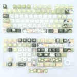 Exclusive Lu Chen Keycap Set from various angles, highlighting its elegant minimalist design and unique side-engraved collector's details.