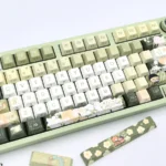 Elegant Lu Chen keycap set, an exclusive collectible featuring a minimalist design with subtle, side-engraved character details.