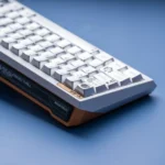 Multiple views of the unique Steampunk PBT Magnetic Keycap Set, featuring vintage industrial metallic textures and detailed gear motifs for magnetic keyboard.