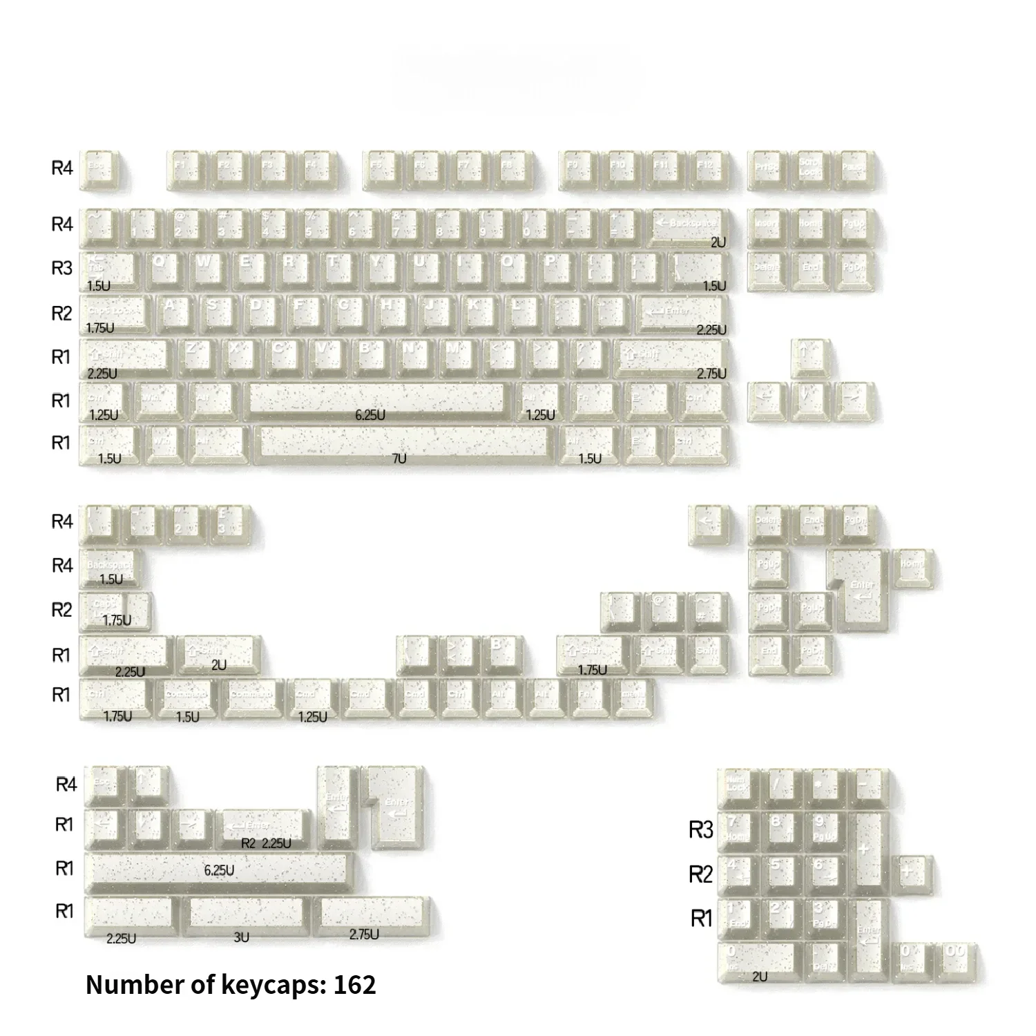 Ethereal shimmering translucent magnetic keycaps set, displaying a subtle jade elegance, showcase their unique magnetic switch technology.