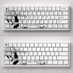 Exclusive Mitsuri Kanroji keycaps set showcasing vibrant Demon Slayer Love Hashira anime art, perfectly capturing her iconic colors and motifs.