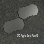 Sleek anodized black modular aluminum wrist rest for mechanical keyboards, offering customizable ergonomic comfort for a modern workspace.