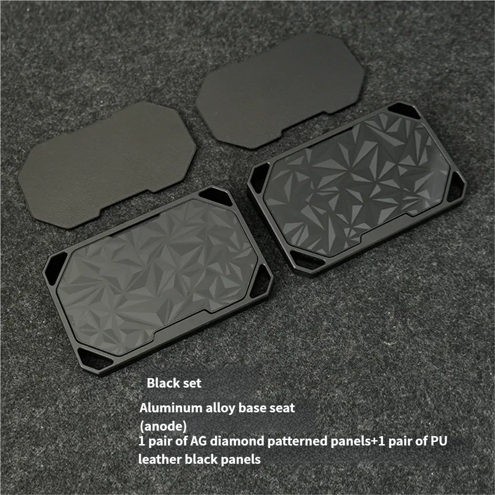 Premium black anodized modular aluminum wrist rest, providing customizable ergonomic comfort for mechanical keyboard users in a sleek modern setup.