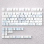 Miku Nakano Keycap Set featuring side-engraved, light-transmitting characters in an original height 98-key set for mechanical keyboards.