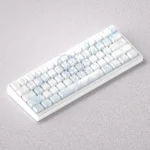 Vibrant Miku Nakano Keycap Set for mechanical keyboards, featuring 98 light-transmitting, side-engraved characters at original height.