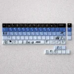 NANA Keycaps PBT set showcasing iconic anime art and bold punk-rock colors, capturing the rebel soul aesthetic for custom keyboards.
