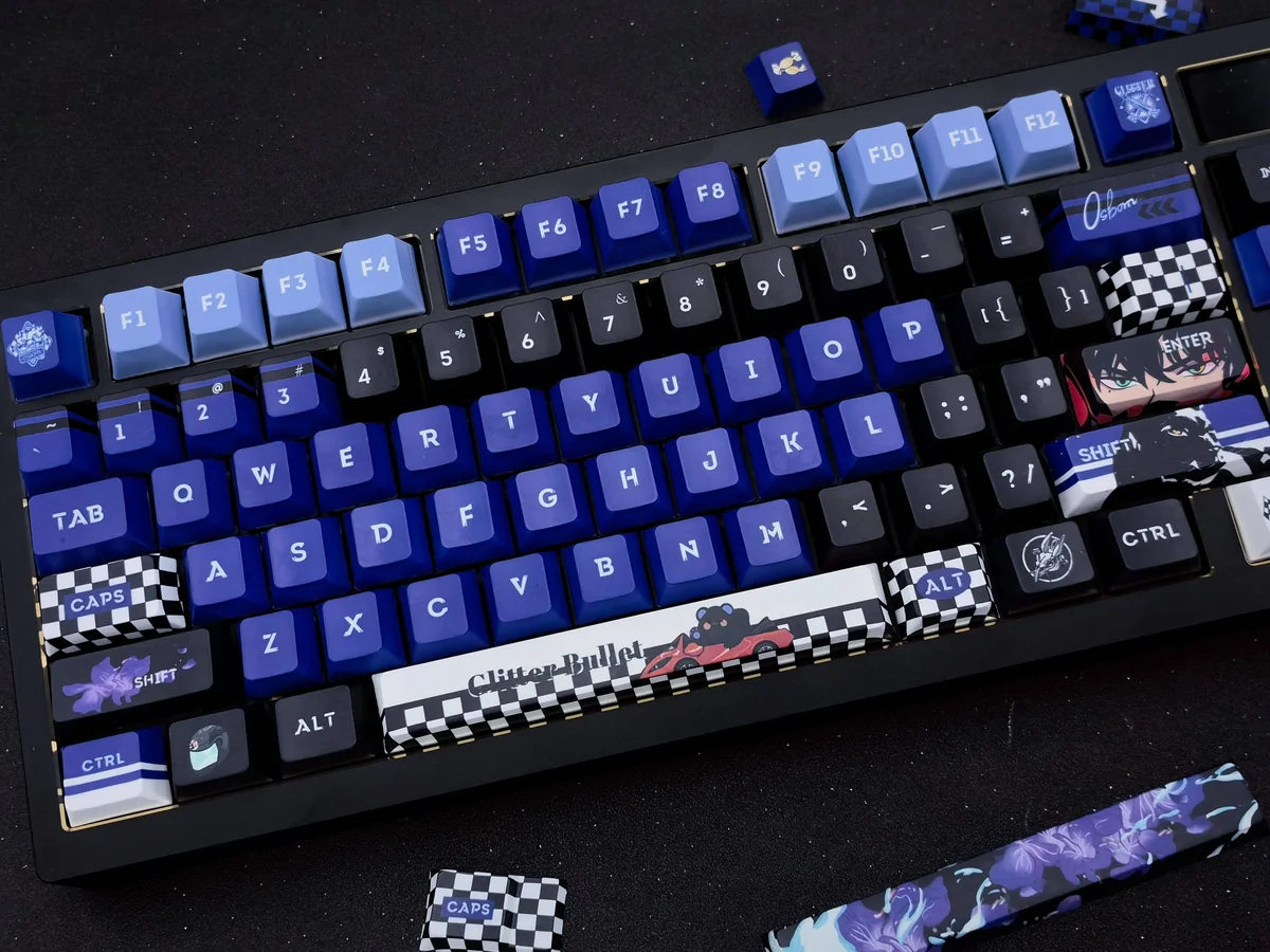 Exclusive Osborn Cherry Keycap Set, elegantly designed with character-inspired details for a premium keyboard aesthetic.