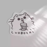 Playful Cat Series Desk Mat & Mouse Pads, showcasing adorable cat designs and soft pastel purples from various angles, highlighting their durable quality design.