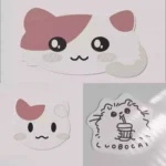 Playful Cat Series Desk Mat & Mouse Pads, showcasing whimsical cat designs and sweet pastel purples and creams.