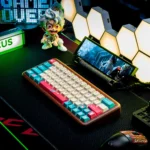 Whimsical Princess Knight PBT keycaps set gallery, showcasing enchanting fairytale motifs, playful characters, and premium material.