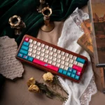 Princess Knight keycaps set, captured from various angles, showcasing the whimsical fairytale characters and premium PBT material for mechanical keyboard.