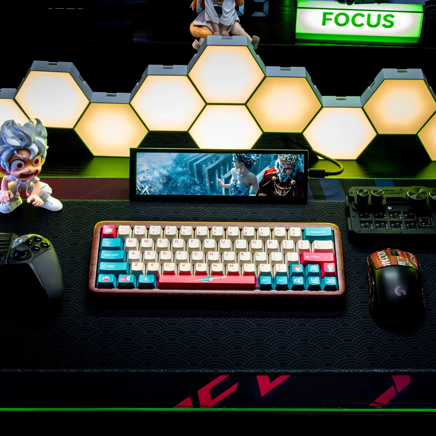 Whimsical Princess Knight keycaps set for mechanical keyboards. Premium PBT keycaps showcase an enchanting fairytale design in soft, romantic colors.