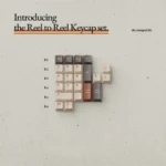 Exquisite Reel to Reel Keycaps Set shown from various angles, revealing their vintage audio charm. Features intricate retro designs inspired by classic.
