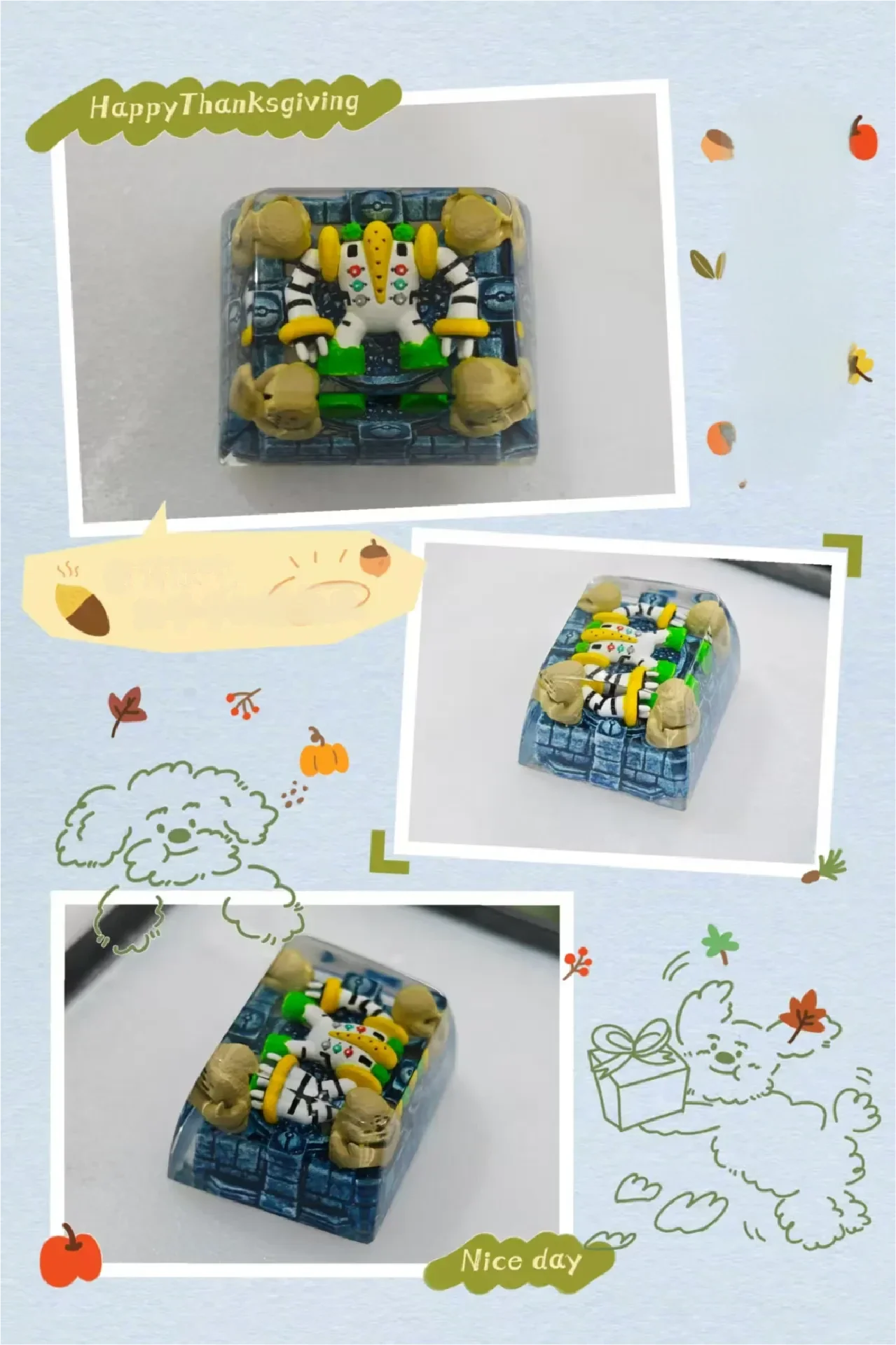 Handcrafted Legendary Regigigas Pokemon artisan keycap gallery. See its imposing sculpt and intricate anime details from diverse angles.