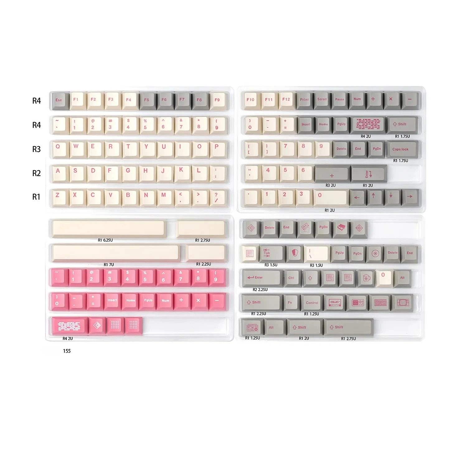 Display of rRetro Flooding Series Cherry Keycap Set, emphasizing vintage aesthetics, durable legends, and magnetic switch compatibility.