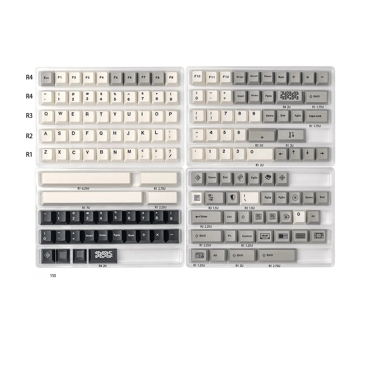 Elegant Retro Flooding Series Cherry Keycap Set display their classic vintage style, durable legends, and magnetic switch compatibility.