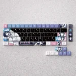 Premium Sankarea Keycap Set showcasing exclusive ethereal anime art with dark gothic charm on a durable black PBT base.