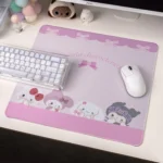 Sanrio mouse pad gallery view. Vibrant, adorable Sanrio characters enhance any desktop with cuteness. Enjoy smooth gaming and office setup.
