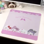 Sanrio mouse pad displaying adorable characters for joyful gaming and office precision. Adds a vibrant, cute touch to any desktop setup.