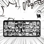 Exclusive Shin-chan Desk Mat showcasing the humorous Crayon Shin-chan Villains Crew design on a large, sleek black gaming desk mats..