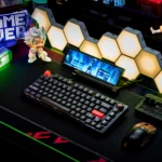 Cosmic Odyssey PBT space keycaps set. Durable PBT material and immersive sci-fi astronaut motifs transport your keyboard to deep space.