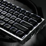 Collection of Celestial Glitter Starry Sky Keycap Set highlighting side-engraved translucent PC and cosmic aesthetic for magnetic keyboards.