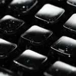 Celestial Glitter Starry Sky Keycap Set, featuring sparkling embedded cosmic dust within deep black translucent PC. Side-engraved for a premium design.