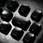 Celestial Glitter Starry Sky Keycap Set showcase deep black translucent PC with sparkling embedded cosmic glitter, side-engraved for magnetic switch.