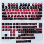 Exclusive Sylus keycap set: Love & Deepspace, shown from multiple angles. Features character-centric art and a romantic cosmic aesthetic.