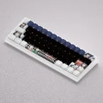 Collection of vibrant Tamako Keycaps Set featuring cute anime characters, showcasing premium PBT dye-sub for mechanical keyboards from various angles.