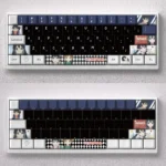 Tamako Keycaps set showcasing vibrant, cute Kitashirakawa Tamako anime art with premium PBT dye-sublimation for durable mechanical keyboards.