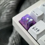 Product gallery of the exquisite Castorice Keycap, highlighting its intricate design, premium metallic finish, and artisan quality.