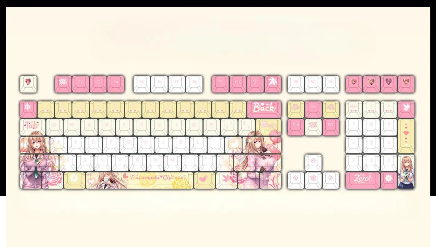 tsutamachi-chitose-cherry-keycapset-mechanical-keyboard-upfront