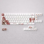 A captivating display of the exclusive Uesugi Erii Keycap Set, featuring the elegant Dragon Raja anime character design with emotive artistry.