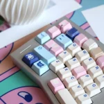 Explore the Underland PBT keycaps set gallery, revealing their unique, artistic fantasy design and premium PBT durability from various angles.