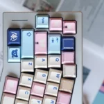 Underland PBT keycaps set, original fantasy design from multiple angles. Highlights premium PBT durability and deep, enchanted subterranean motifs.