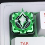 Experience gaming pride with this vibrant handcrafted Valorant Rank 3D resin keycap, featuring detailed artistry and a glossy finish.