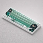 Valorant Viper Keycaps Set gallery: tactical PBT Dye-Sub set with vibrant green accents and snake motif, perfect for custom mechanical gaming keyboards.